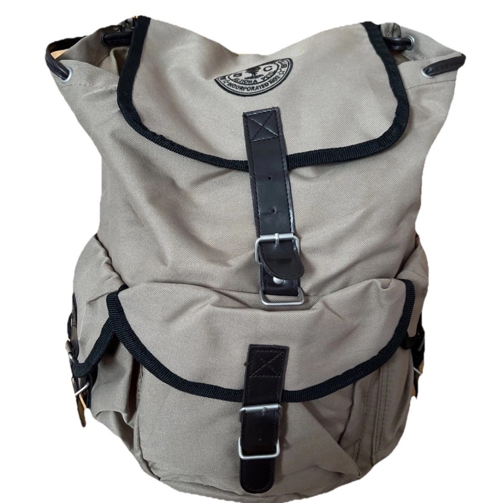 Seal of the Sierra Club Canvas Khaki Rucksack Backpack
